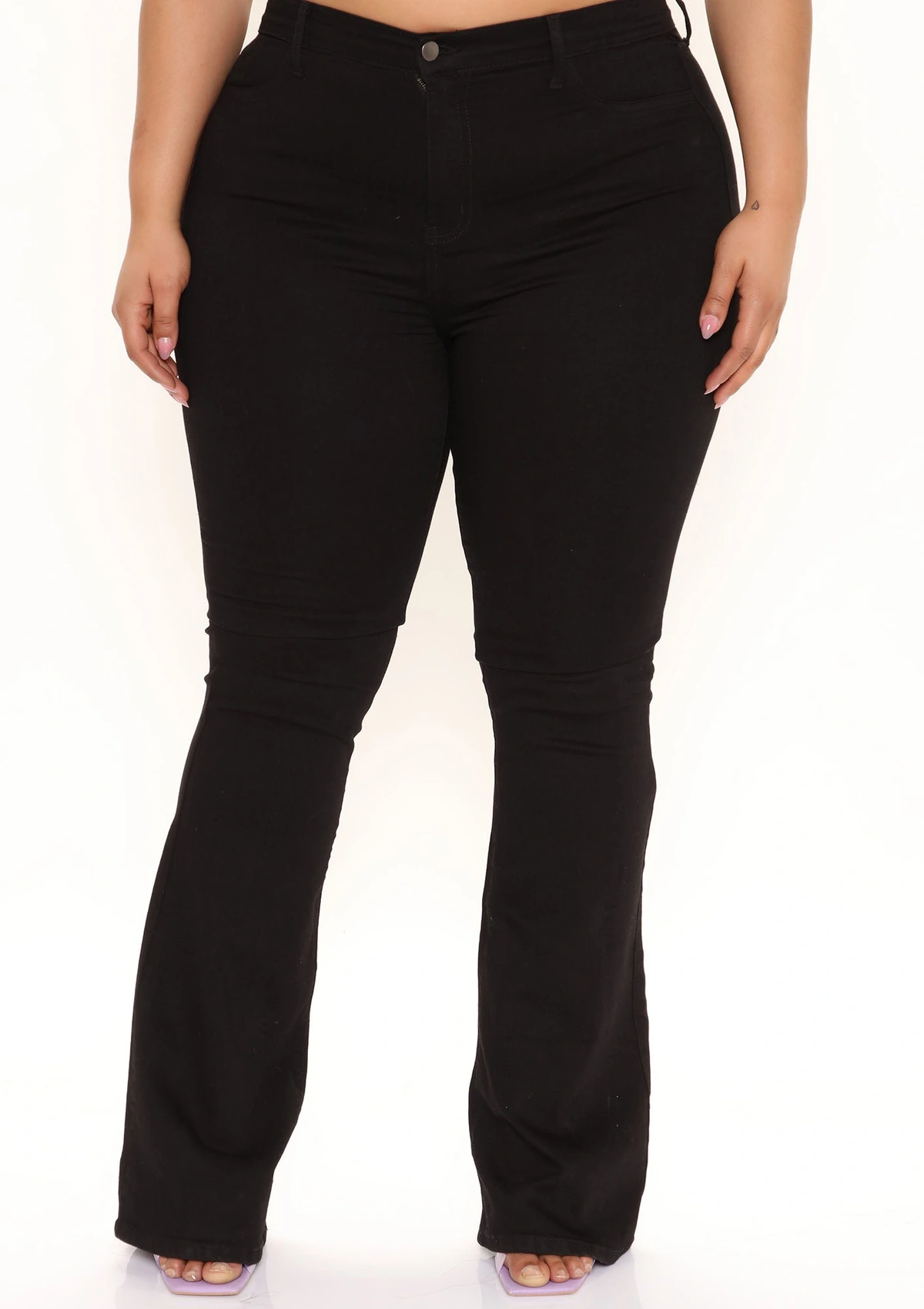 Tall Deep In My Soul Flare Jeans - Black — Preto