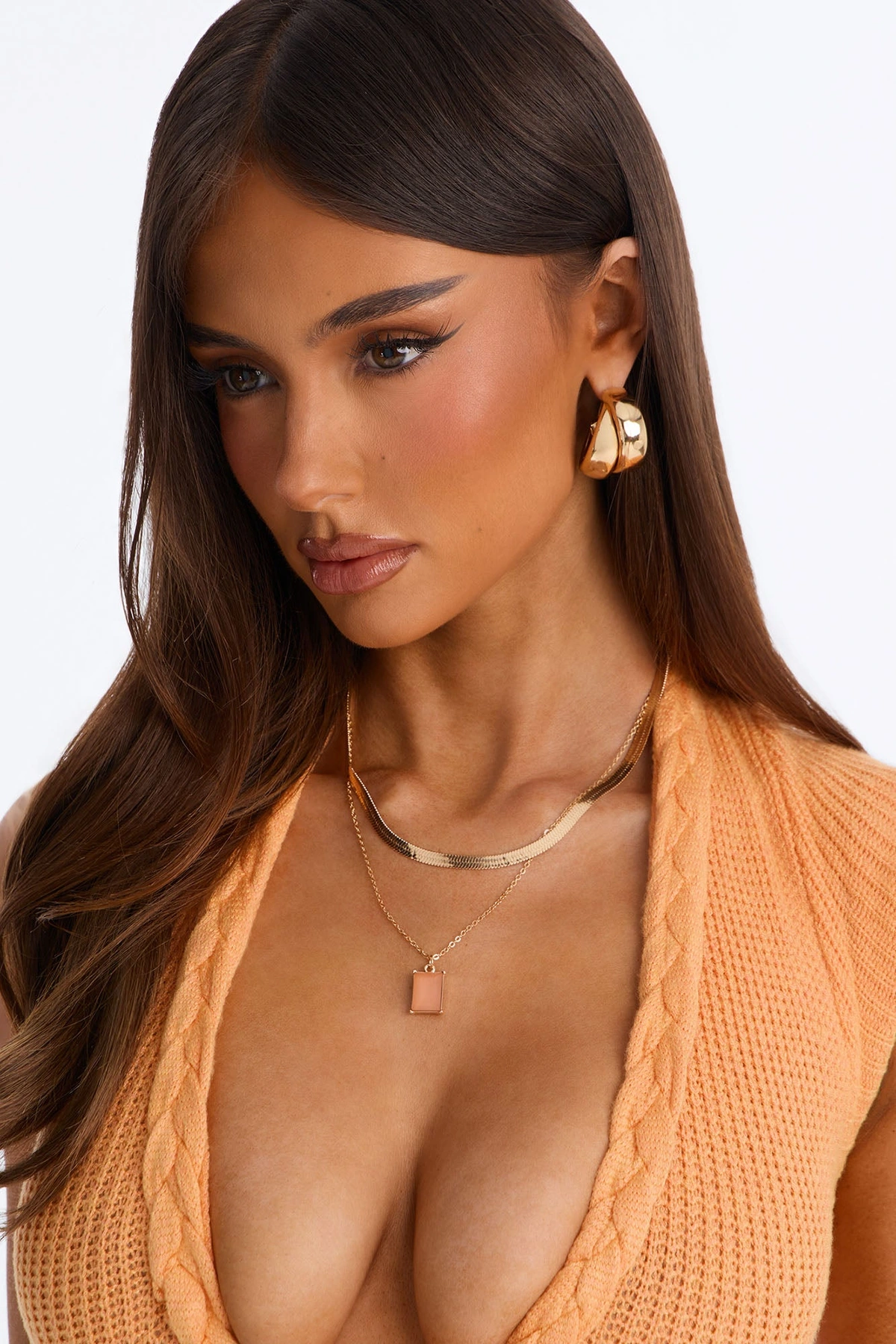 Little Gem Layered Necklace - Gold — Dourado