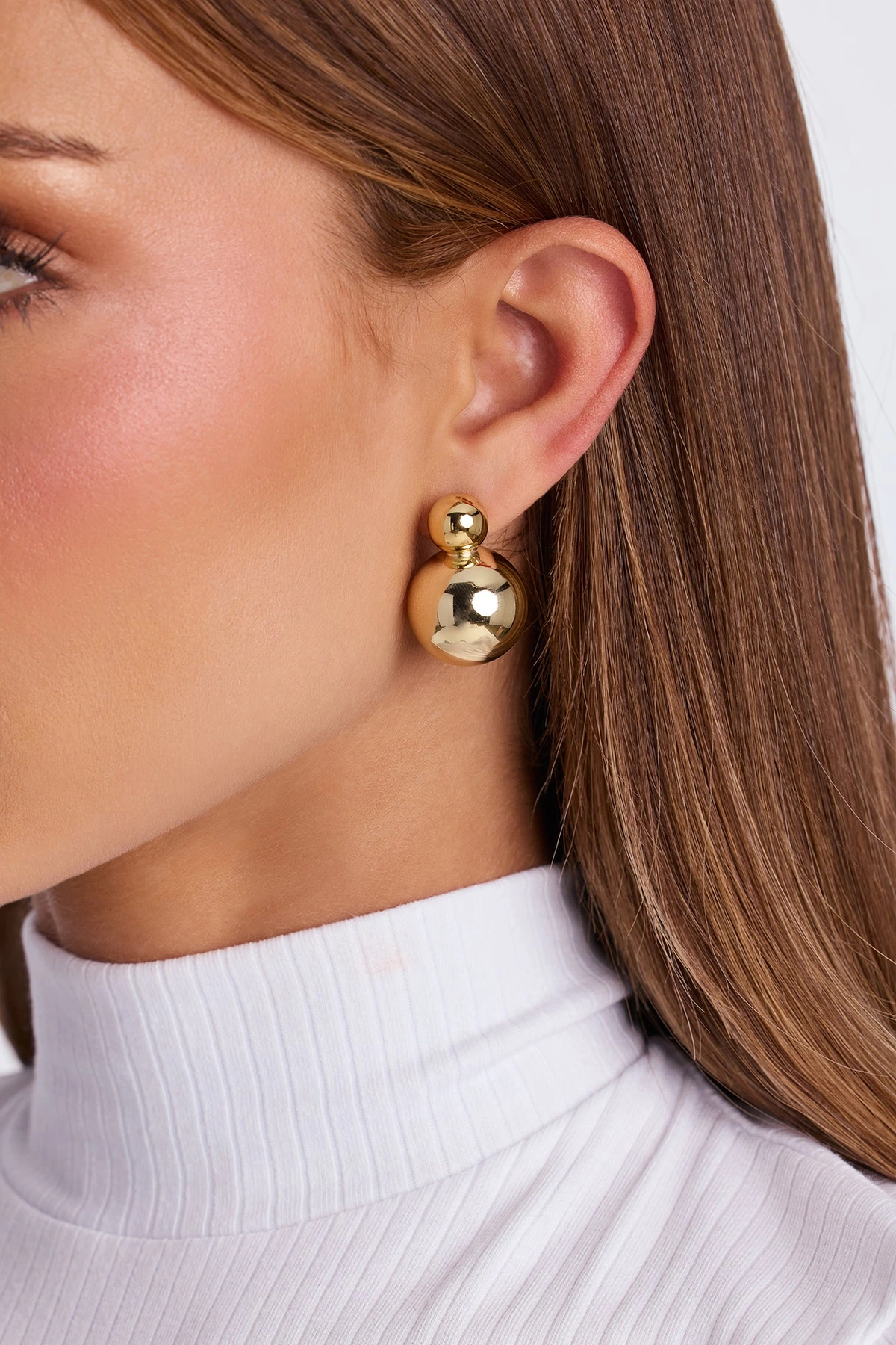 Classic Edit Drop Earrings - Gold — Dourado