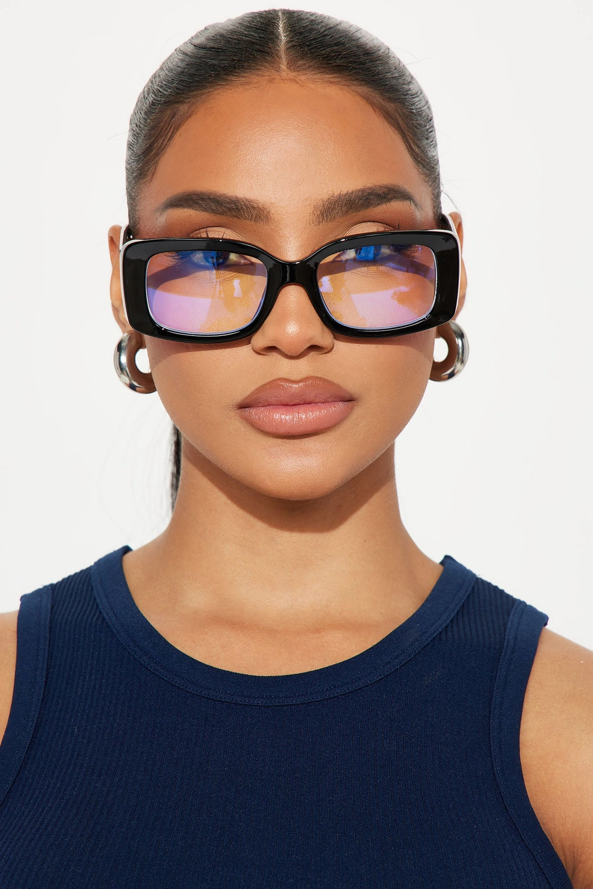 Figure You Out Blue Light Glasses - Black — Preto