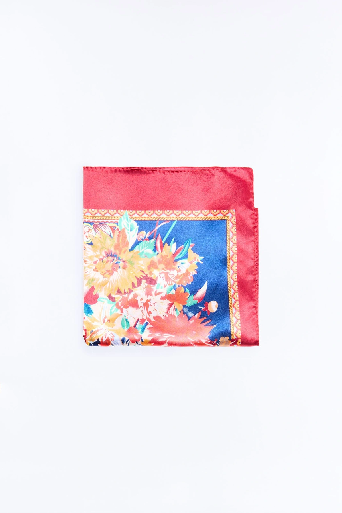 In All Bright Colors Head Scarf - Red/combo — Vermelho/combinação