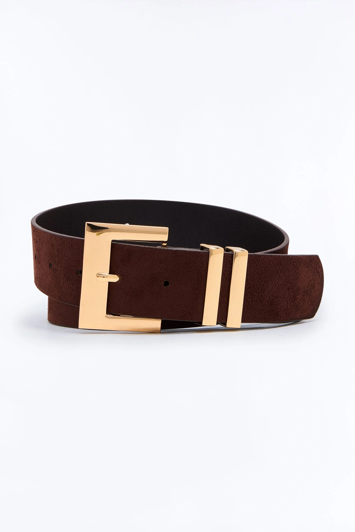 Too Far Gone Leather Belt - Brown — Castanho