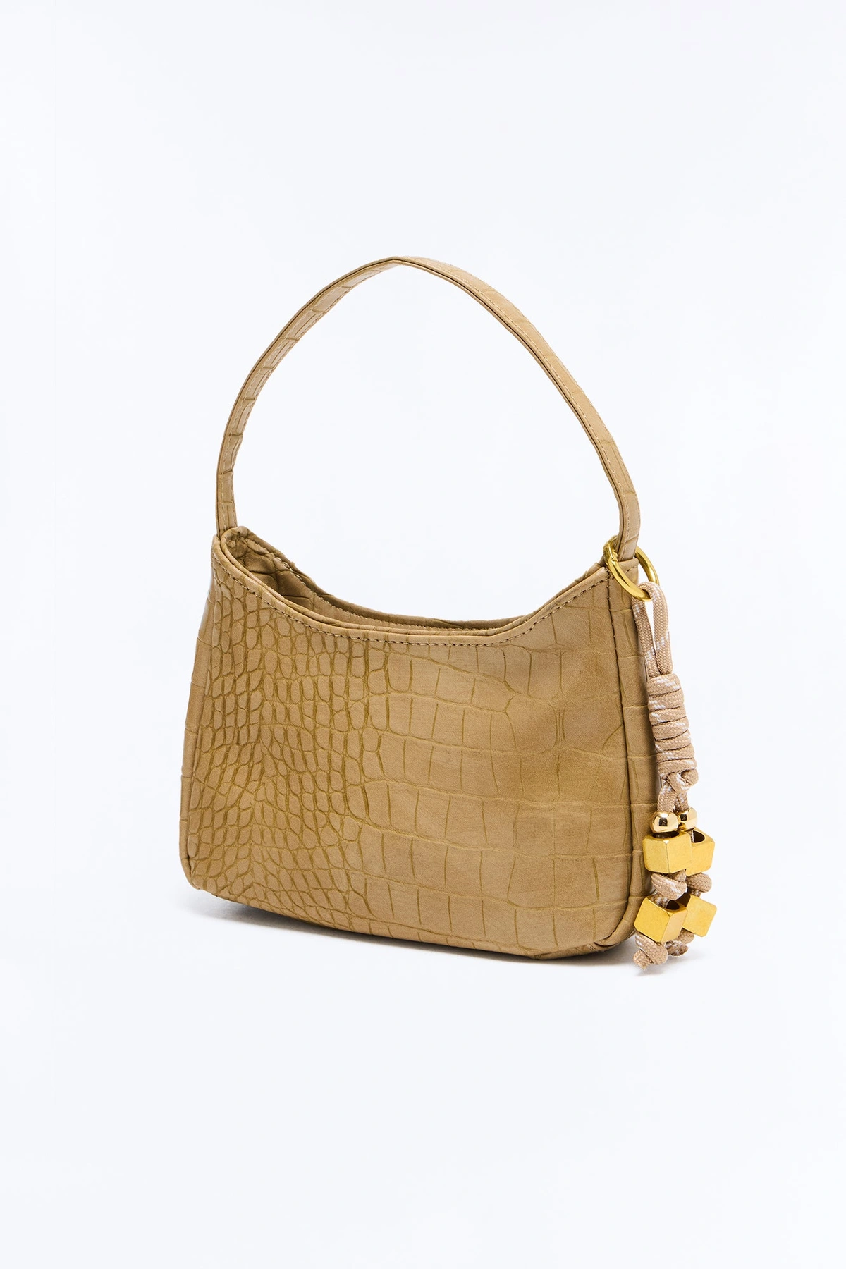 Giving Minimalist Faux Leather Satchel Handbag - Tan — Castanho-claro