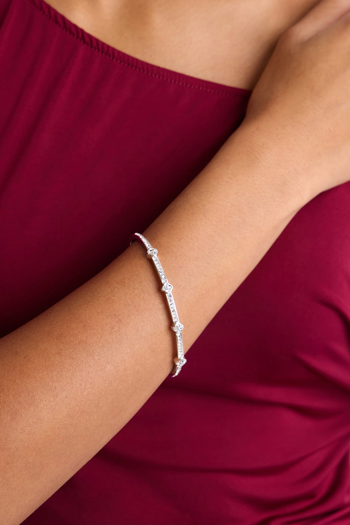 Girls At Brunch Bracelet - Silver — Prateado