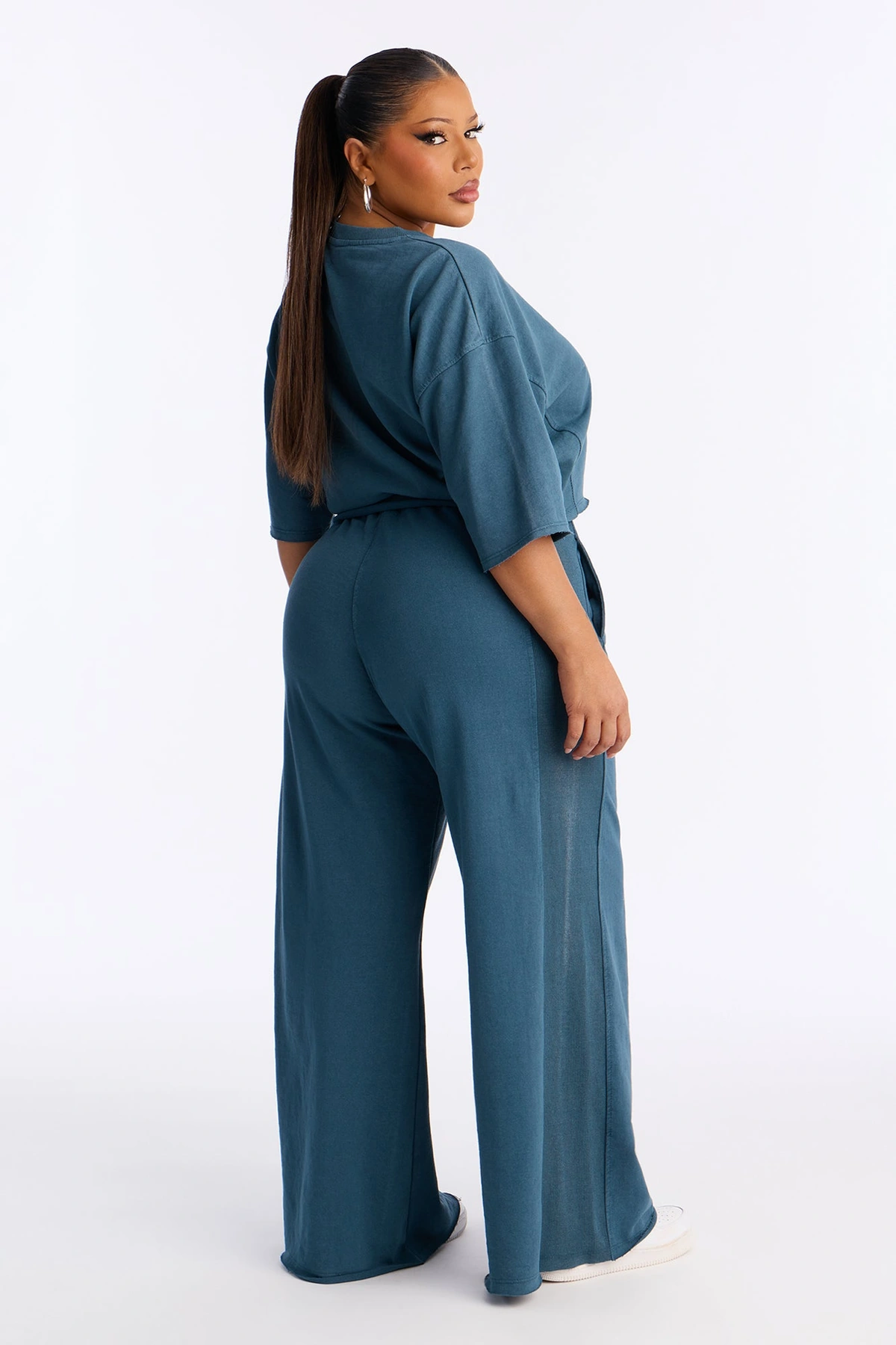 Strollin' Around Pant Set - Teal — Verde-petróleo
