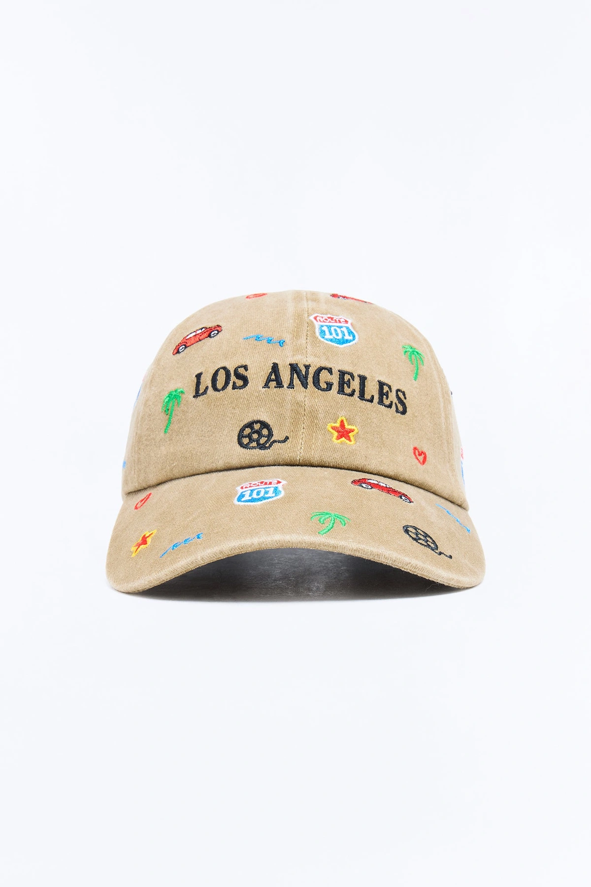 Destination LA Baseball Hat - Tan/Multi — Castanho-claro/Multicolor